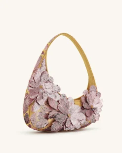 Harlee Sequin Shoulder Bag - Pink