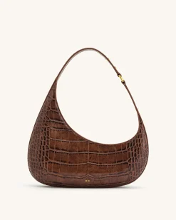 Harlee Shoulder Bag - Brown Croc