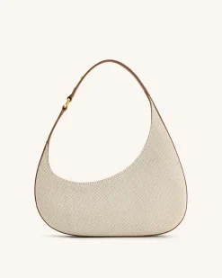 Harlee Shoulder Bag - Brown Canvas