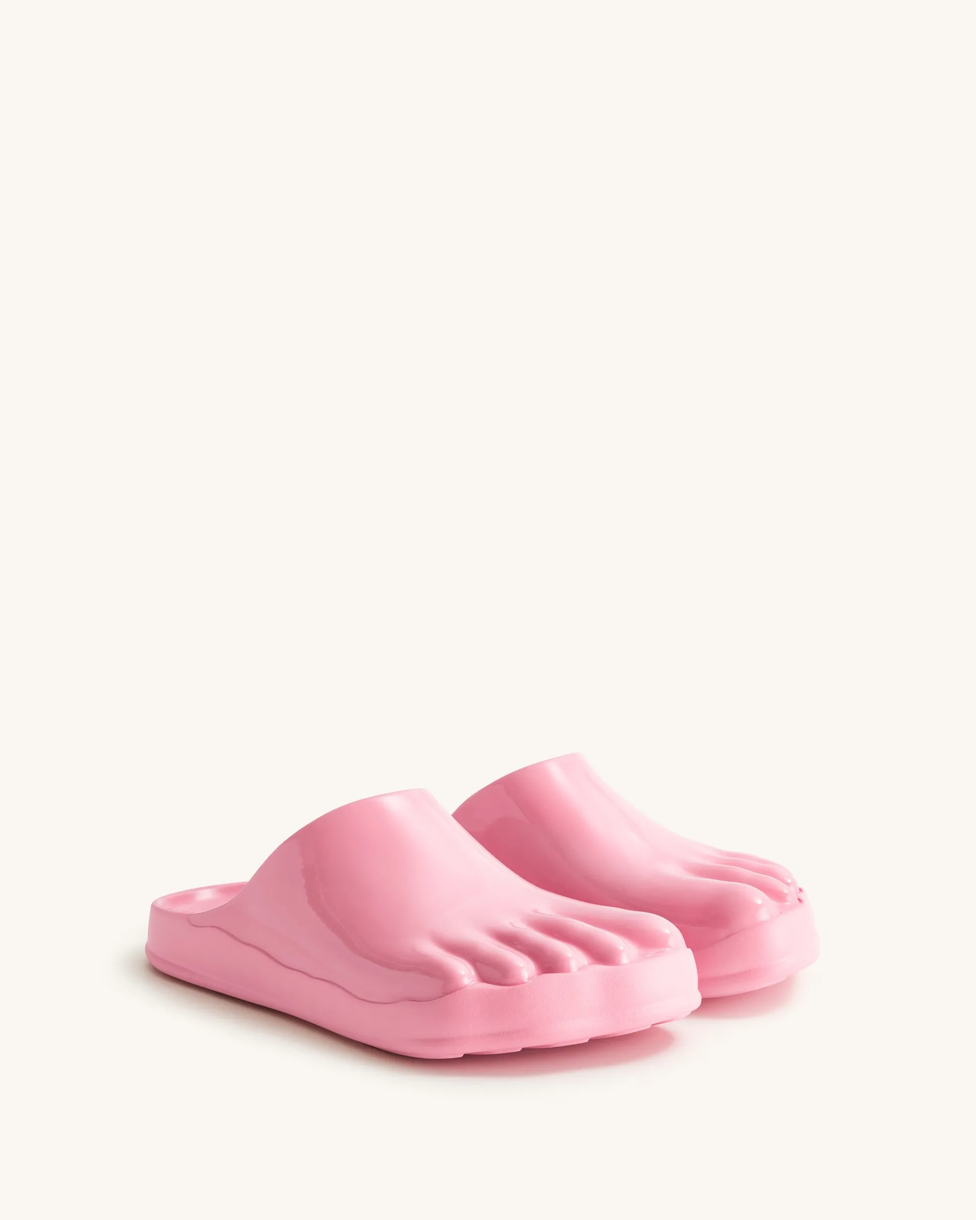Hayley Toe Model Flat Mules - Pink