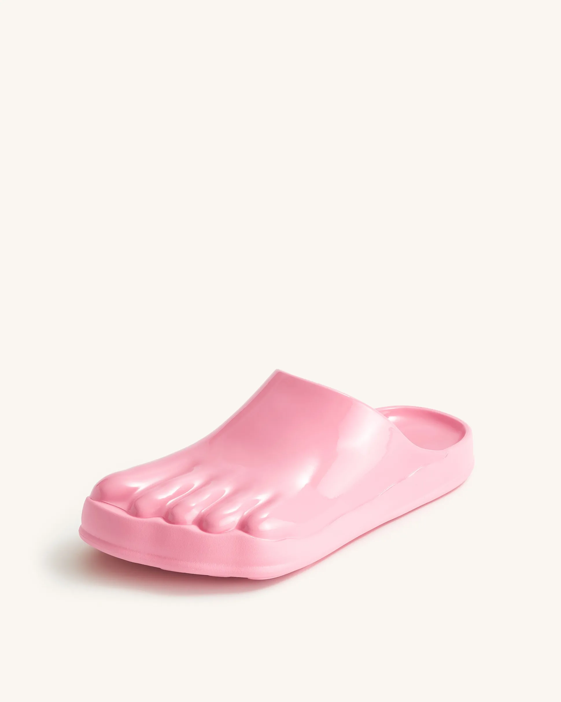 Hayley Toe Model Flat Mules - Pink