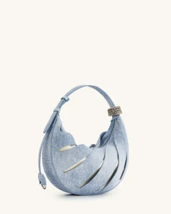 Jana Hollow Out Shoulder Bag - Blue