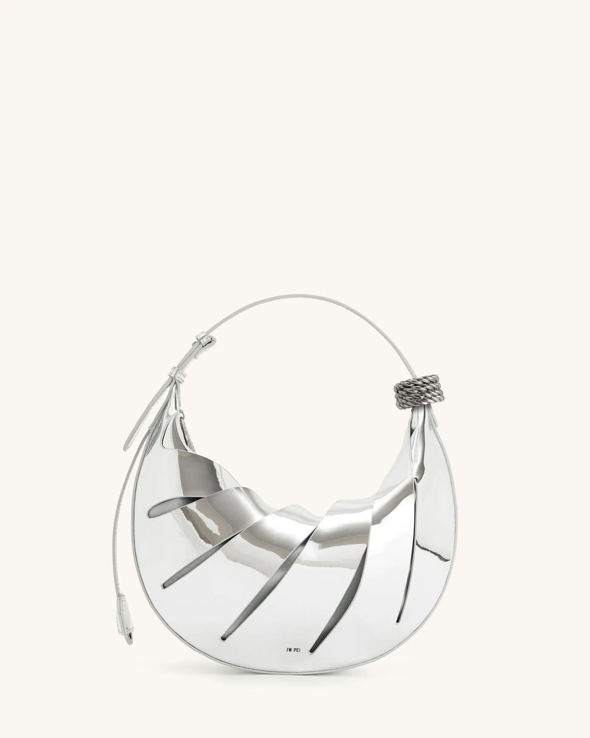 Jana Hollow Out Shoulder Bag - Silver