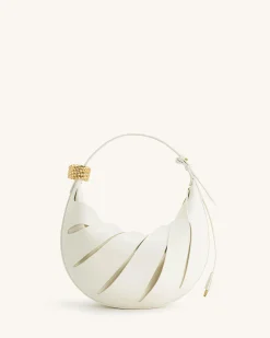 Jana Hollow Out Shoulder Bag - White