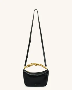 Jenny Human-shaped Handle Handbag - Black
