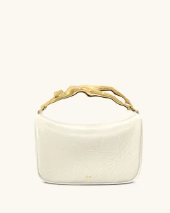 Jenny Human-shaped Handle Handbag - White