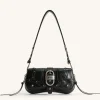 Joy Crushed Shoulder Bag - Black