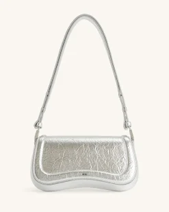 Joy Metallic Shoulder Bag - Silver