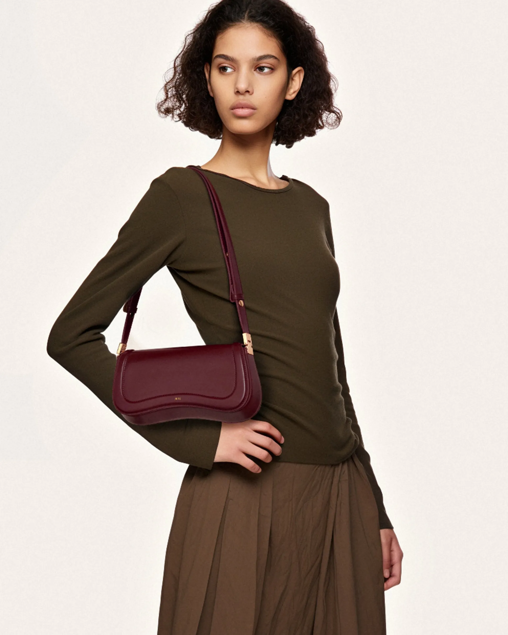 Joy Shoulder Bag - Deep Claret