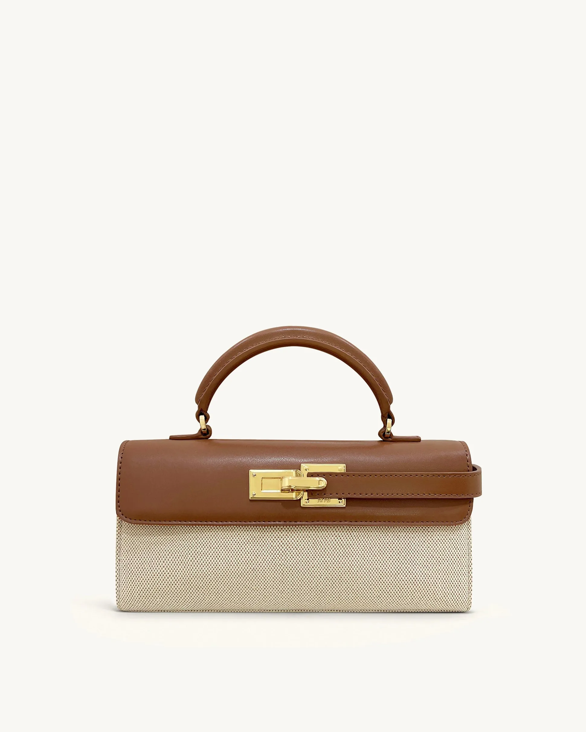 Keyla Top Handbag - Brown Canvas