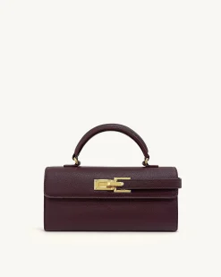 Keyla Top Handle Bag - Deep Burgundy