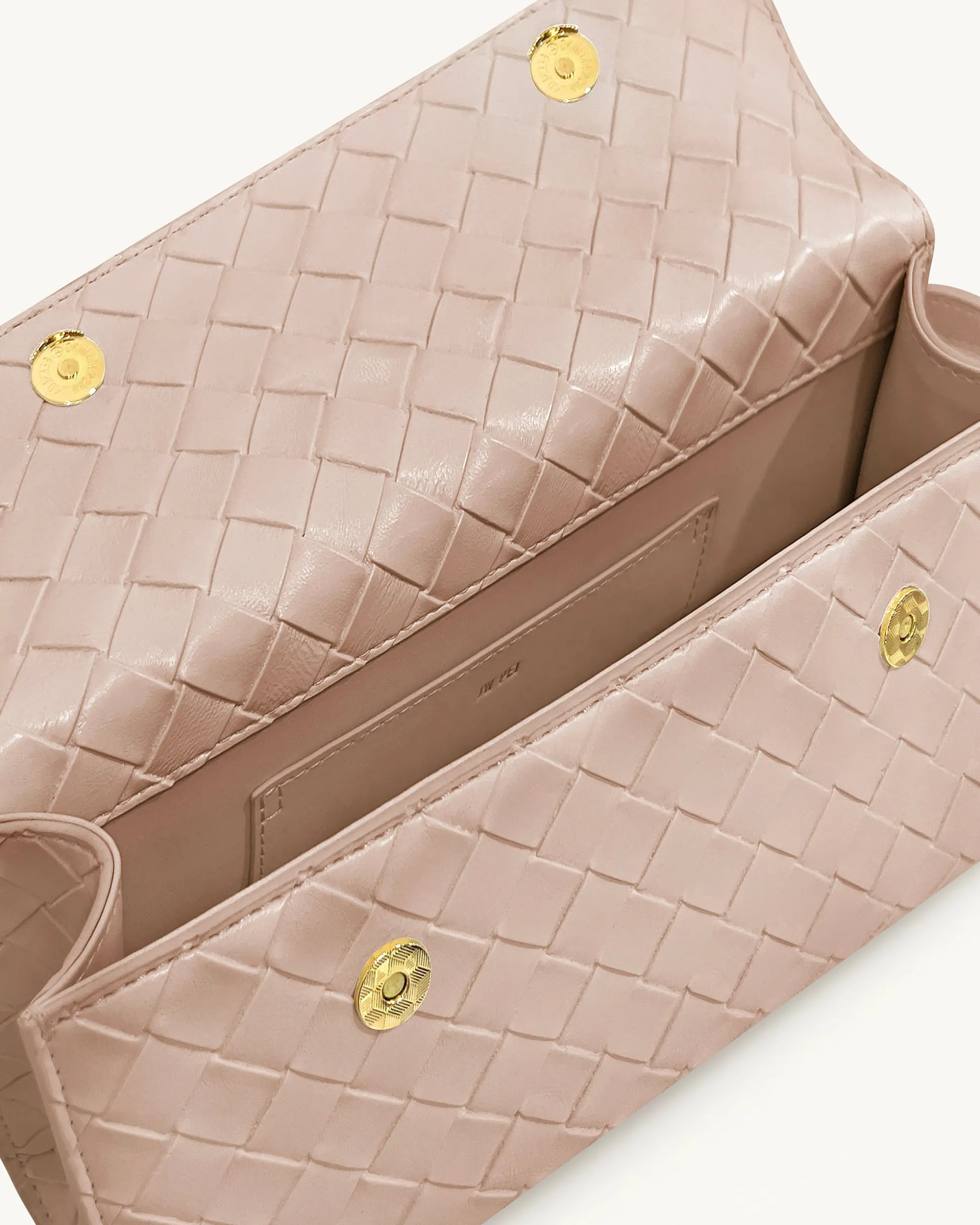 Keyla Weave Texture Top Handle Bag - Pink