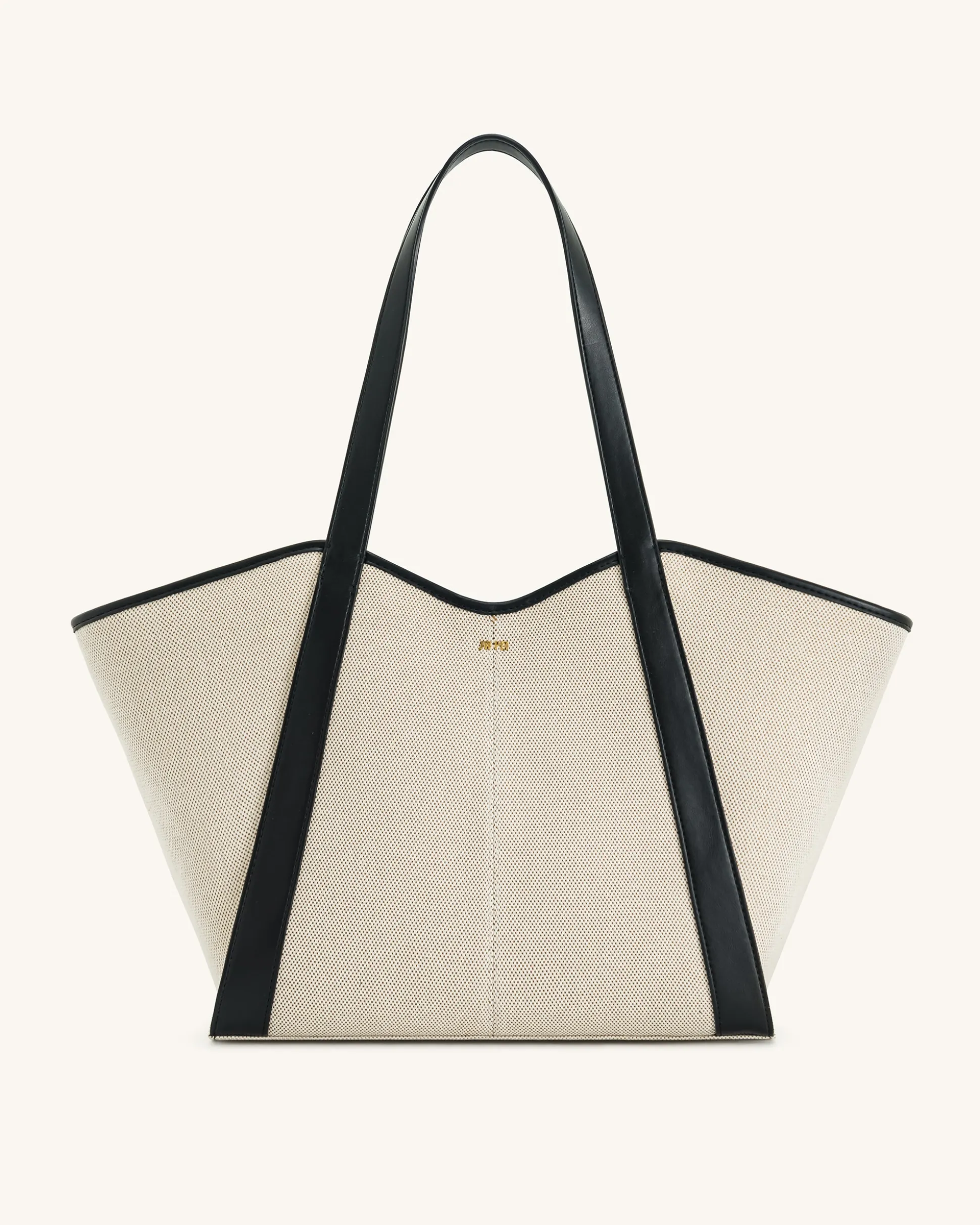 Kiana Large Capacity Tote Bag - Black Canvas