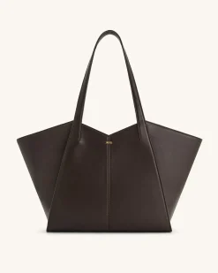 Kiana Large Capacity Tote Bag - Caramel