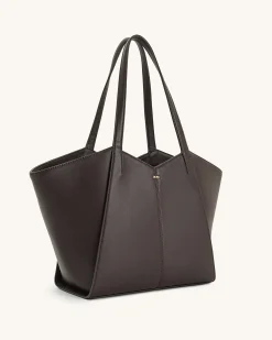 Kiana Large Capacity Tote Bag - Caramel
