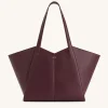 Kiana Large Capacity Tote Bag - Deep Claret