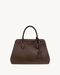 Lara Tote Bag - Dark Brown