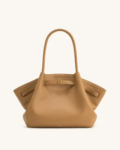 Large Tote Bag Black Faux Suede Women bag - JW PEI Hana
