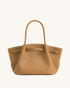 Large Tote Bag Black Faux Suede Women bag - JW PEI Hana