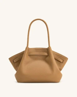 Large Tote Bag Black Faux Suede Women bag - JW PEI Hana