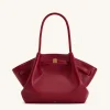 Large Tote Bag Black Faux Suede Women bag - JW PEI Hana
