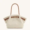Large Tote Bag Black Faux Suede Women bag - JW PEI Hana