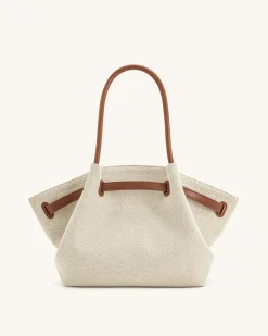 Large Tote Bag Black Faux Suede Women bag - JW PEI Hana