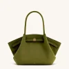 Large Tote Bag Green Faux Suede Women bag - JW PEI Hana