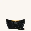 Leia Pleated Clutch - Black