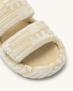 Lexi Terry Slide Sandal - OatMilk