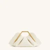 Lila Metal Frame Clutch - Ivory