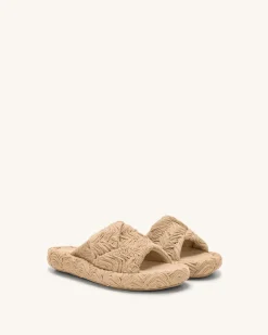 Lilah Woven Platform Sandal - Beige
