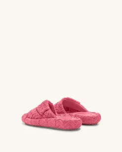 Lilah Woven Platform Sandal - Rose Red