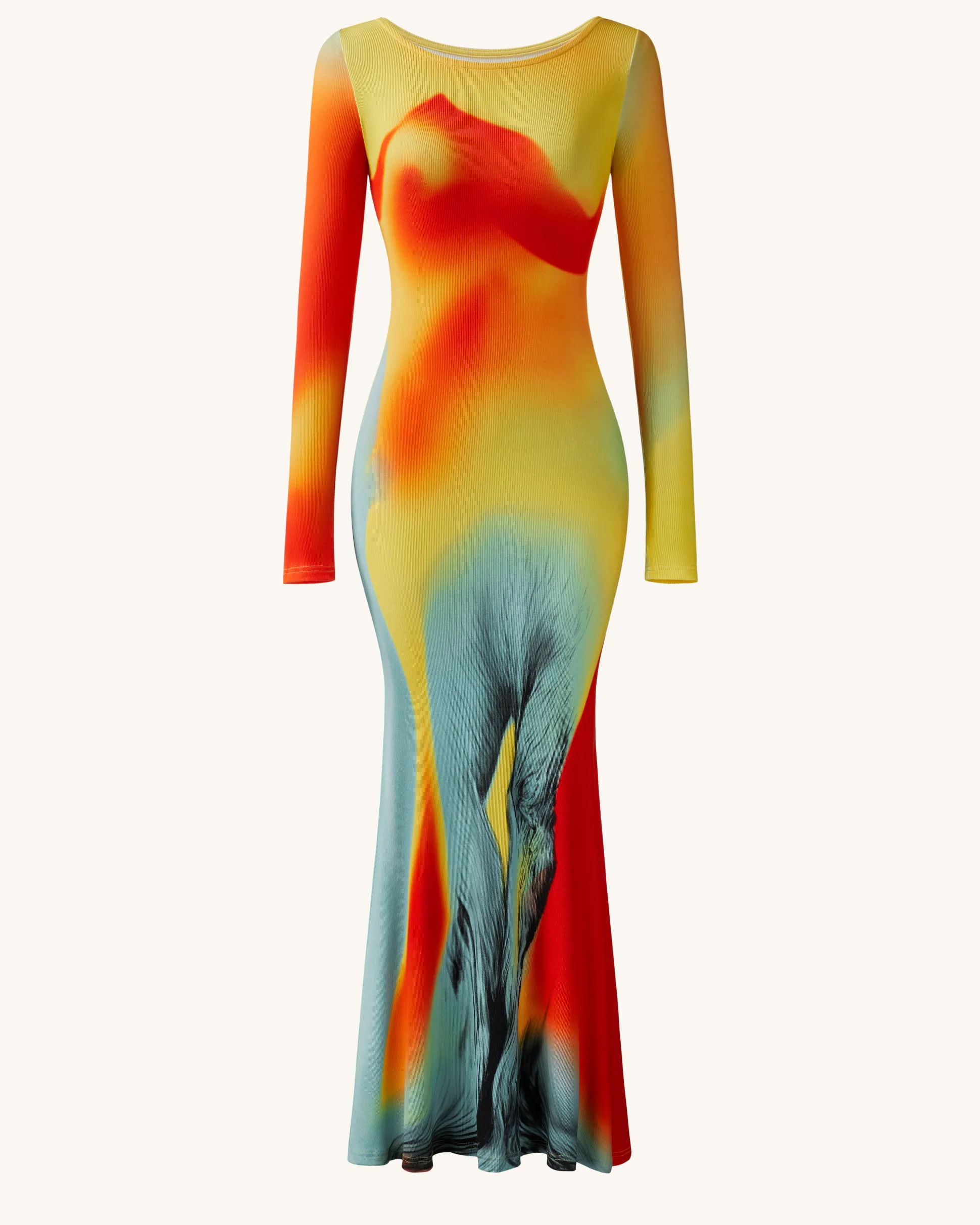 Lily Illusion Print Dress - Multicolor