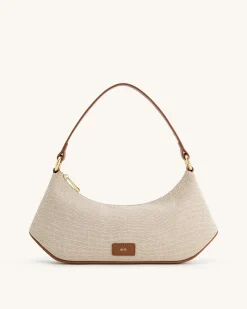 Lily Shoulder Bag - Brown Canvas