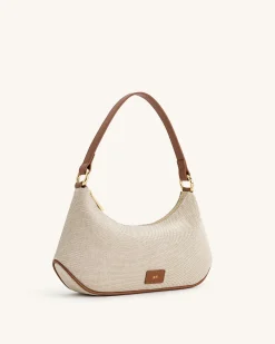 Lily Shoulder Bag - Brown Canvas