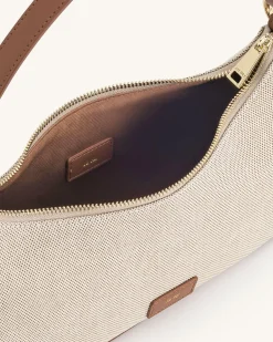 Lily Shoulder Bag - Brown Canvas