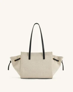 Linda Tote Bag - Black Canvas
