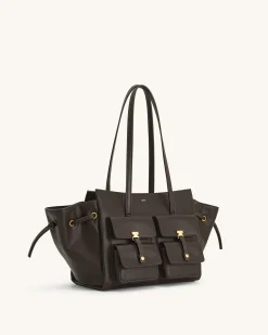 Linda Tote Bag - Dark Brown