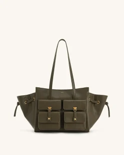Linda Tote Bag - Dark Olive