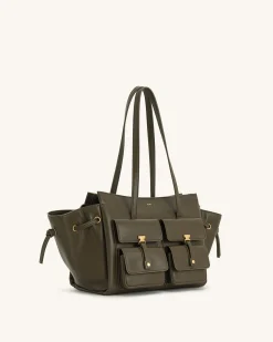 Linda Tote Bag - Dark Olive