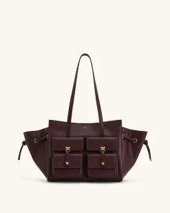 Linda Tote Bag - Deep Burgundy