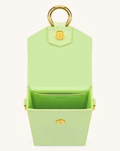 Lola Gradient Chain Phone Case - Lime Green Lizard