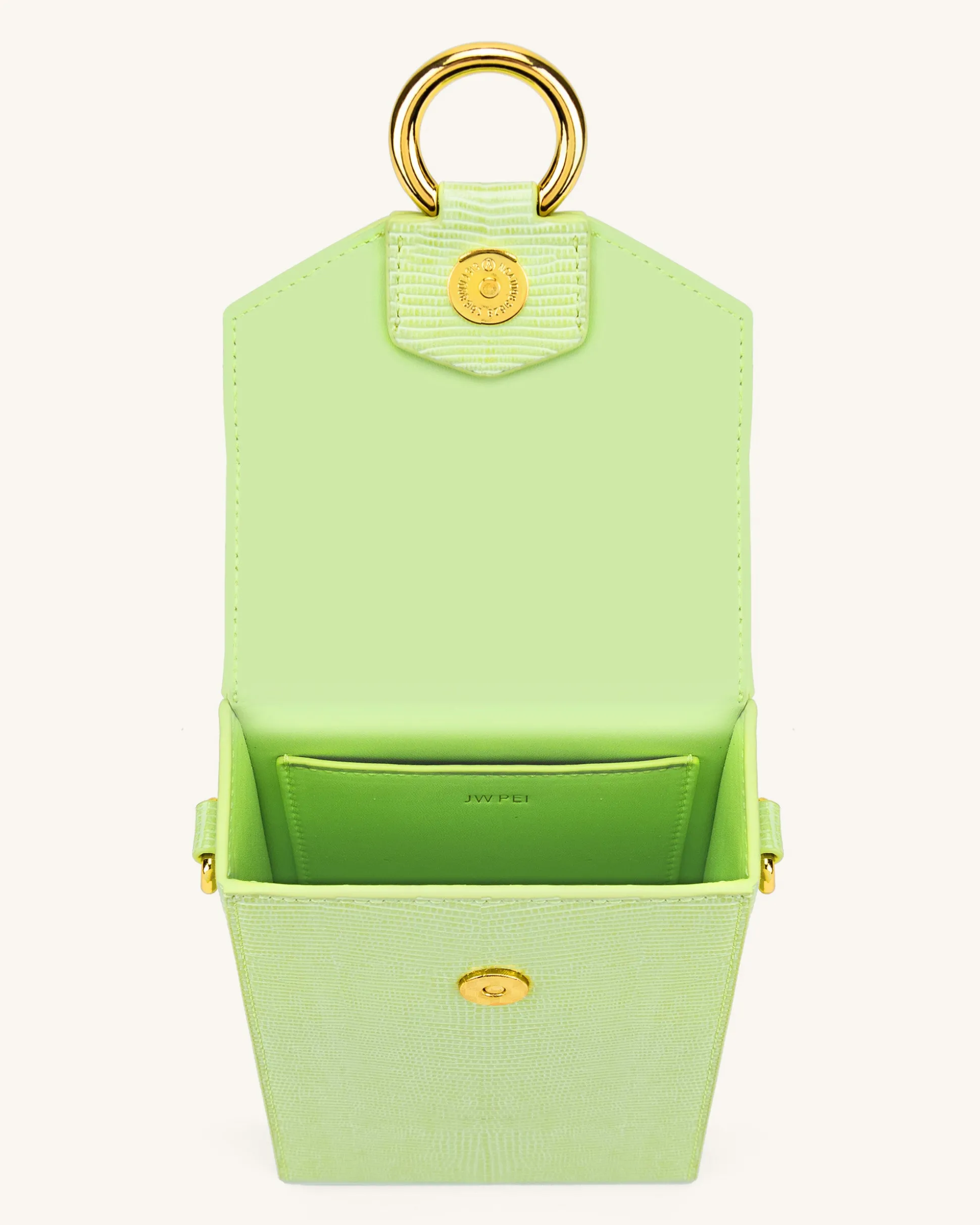 Lola Gradient Chain Phone Case - Lime Green Lizard