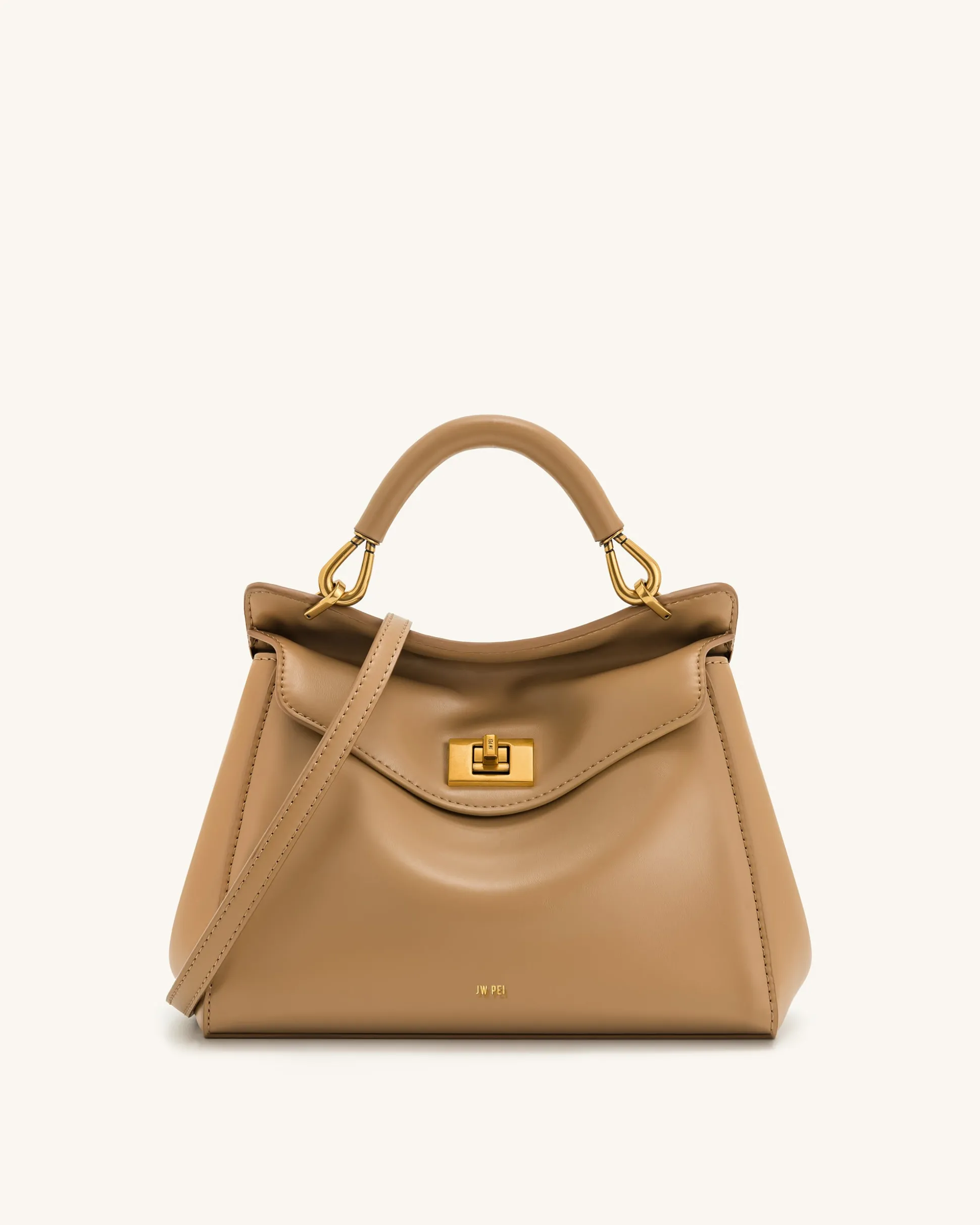 Lucia Classic Top Handbag - Brown