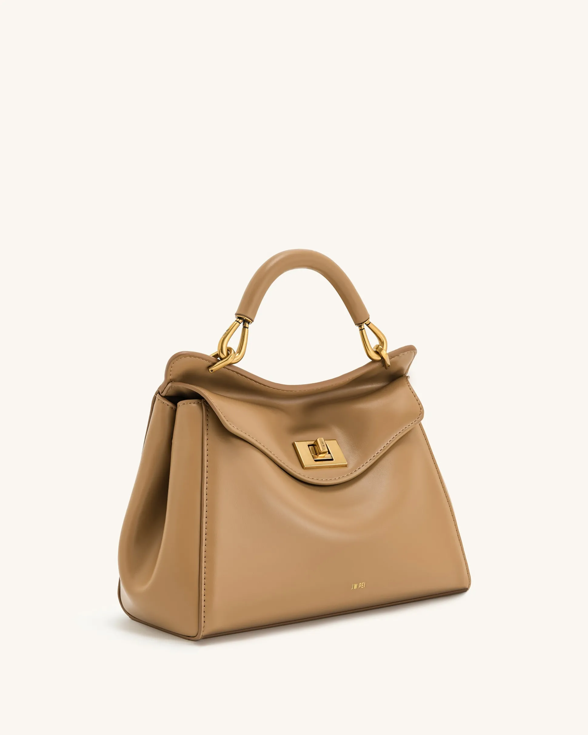Lucia Classic Top Handbag - Brown