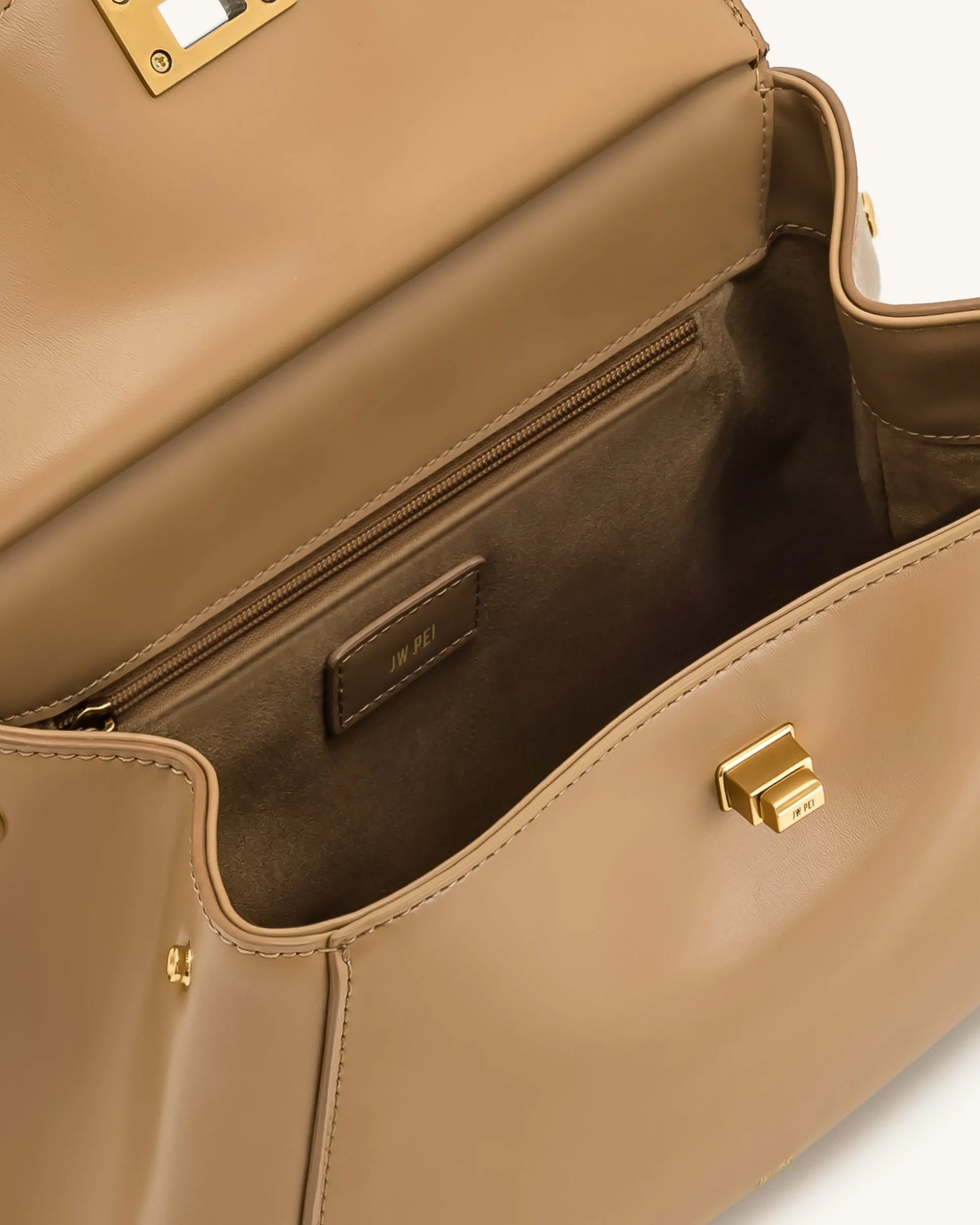 Lucia Classic Top Handbag - Brown