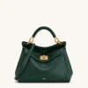 Lucia Classic Top Handbag - Dark Green