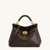 Lucia Classic Top Handbag - Dark Brown