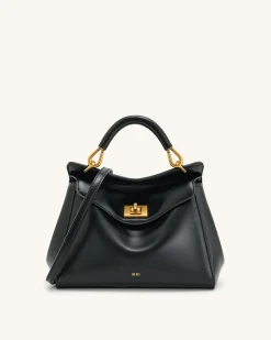 Lucia Classic Top Handbag - Black